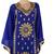 Blue Zari Stone Work Georgette Islamic Style Maxi PartyWear Kaftan
