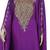 Purple Zari Stone Work Georgette Islamic Style Maxi PartyWear Abaya