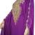 Purple Zari Stone Work Georgette Islamic Style Maxi PartyWear Abaya