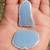 119.8 Ct  Natural Eclipse 2Pcs. Blue Angelite Mix Lot Cabochon Slab Gemstone