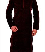 Black Velvet Self Design Kurta Pajama