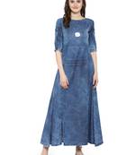 Blue  denim kurti