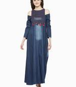 Blue  denim kurti