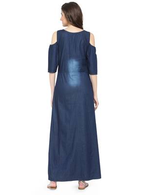 Dark blue  denim kurti 2