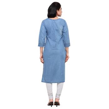 Blue  denim kurti 2