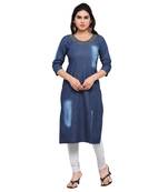 Blue  denim kurti