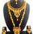 Ruby green copper long short laxmi temple necklace jewellery haaram set for wedding festival