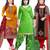 Multicolor Printed Synthetic Unstitched Combo Salwar Kameez With Dupatta