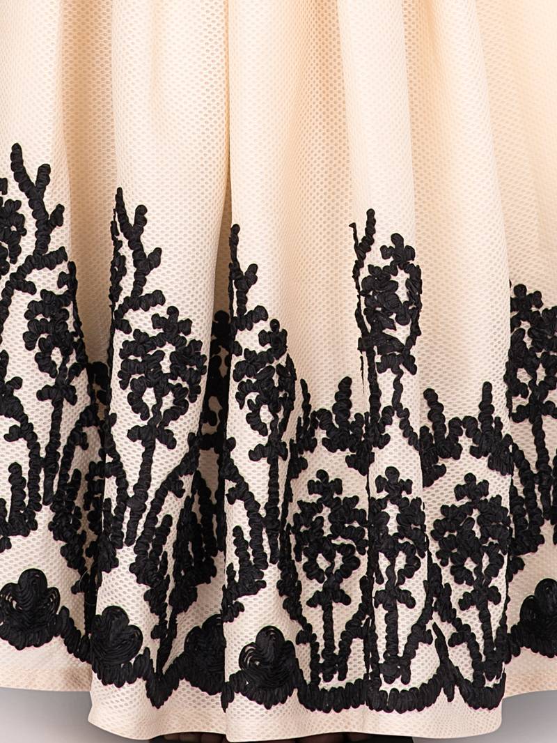 Embellished Floral Motif Gown