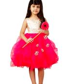 Shimmer Dress With Floral Detail