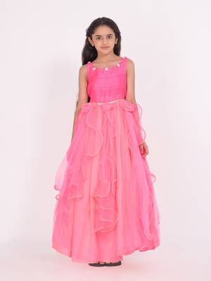Panelled Gown With Ruffles 1