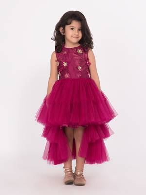 Embossed Layered gown 1