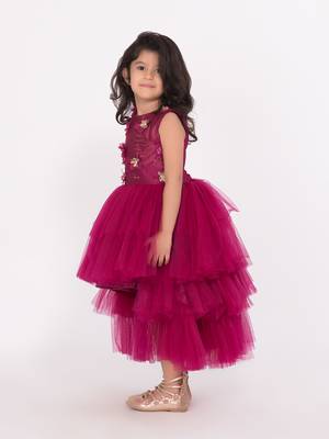 Embossed Layered gown 3