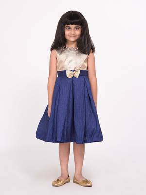 Pleated Dress With Floral Detail 1