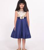 Pleated Dress With Floral Detail