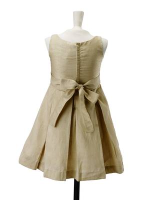Pleated Dress With Floral Detail kids gown 3