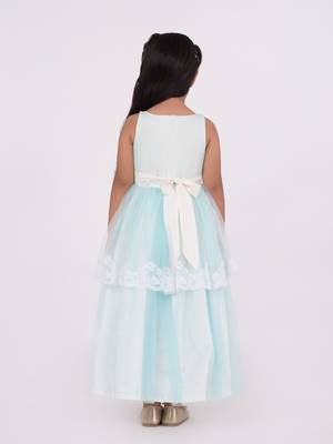 Frilly Gown With Floral Panels 2