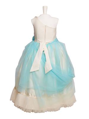 One Shouldered Princess kids wear dress 3