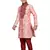 Pink Art Silk Kids Kurta Pyjama For Boys