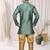 Rama Green Art Silk Kids Kurta Pyjama For Boys