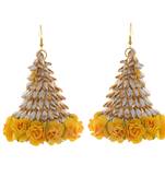 Yellow Gold Stylish Handcrafted Gotta Earring