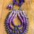 Purple thread wrapped beads necklace
