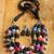 Multi layer thread wrapped beads necklace