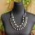 Multi layer thread wrapped beads necklace