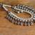 double layered oxidized necklace