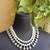 double layered oxidized necklace