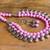 Pink double layered oxidized necklace