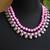 Pink double layered oxidized necklace