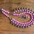 Pink double layered oxidized necklace