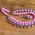 Pink double layered oxidized necklace