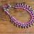 Pink double layered oxidized necklace