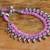 Pink double layered oxidized necklace