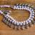 Pink double layered oxidized necklace