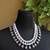 Pink double layered oxidized necklace