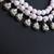 Pink double layered oxidized necklace