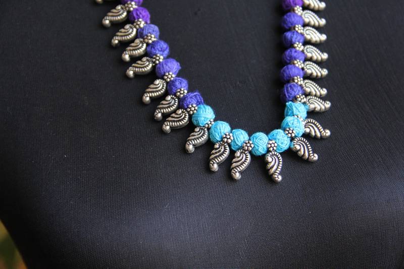Tribal thread necklace