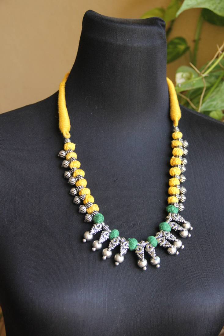 Tribal thread necklace