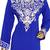 Royal Blue Crystal Embellished Chiffon Kaftan Gown Maxi Jilbab