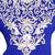 Royal Blue Crystal Embellished Chiffon Kaftan Gown Maxi Jilbab