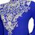 Royal Blue Crystal Embellished Chiffon Kaftan Gown Maxi Jilbab