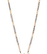 Heart and floral motif maroon - green stone studded magalsutra