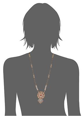 Round motif, white and maroon stone studded mangalsutra 3