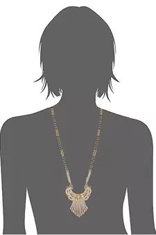 Fine stone danglings with floral motif mangalsutra