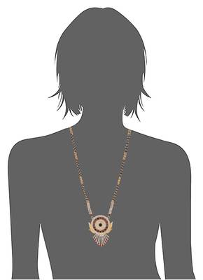 White and maroon stone studded mangalsutra 3