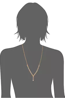 Elegant Stone Studded Golden Fashion Necklace For Girls