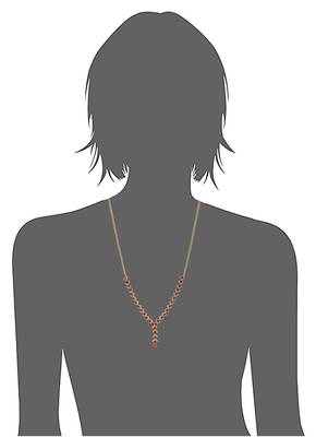 Elegant Maroon Stone Studded Golden Fashion Necklace 3